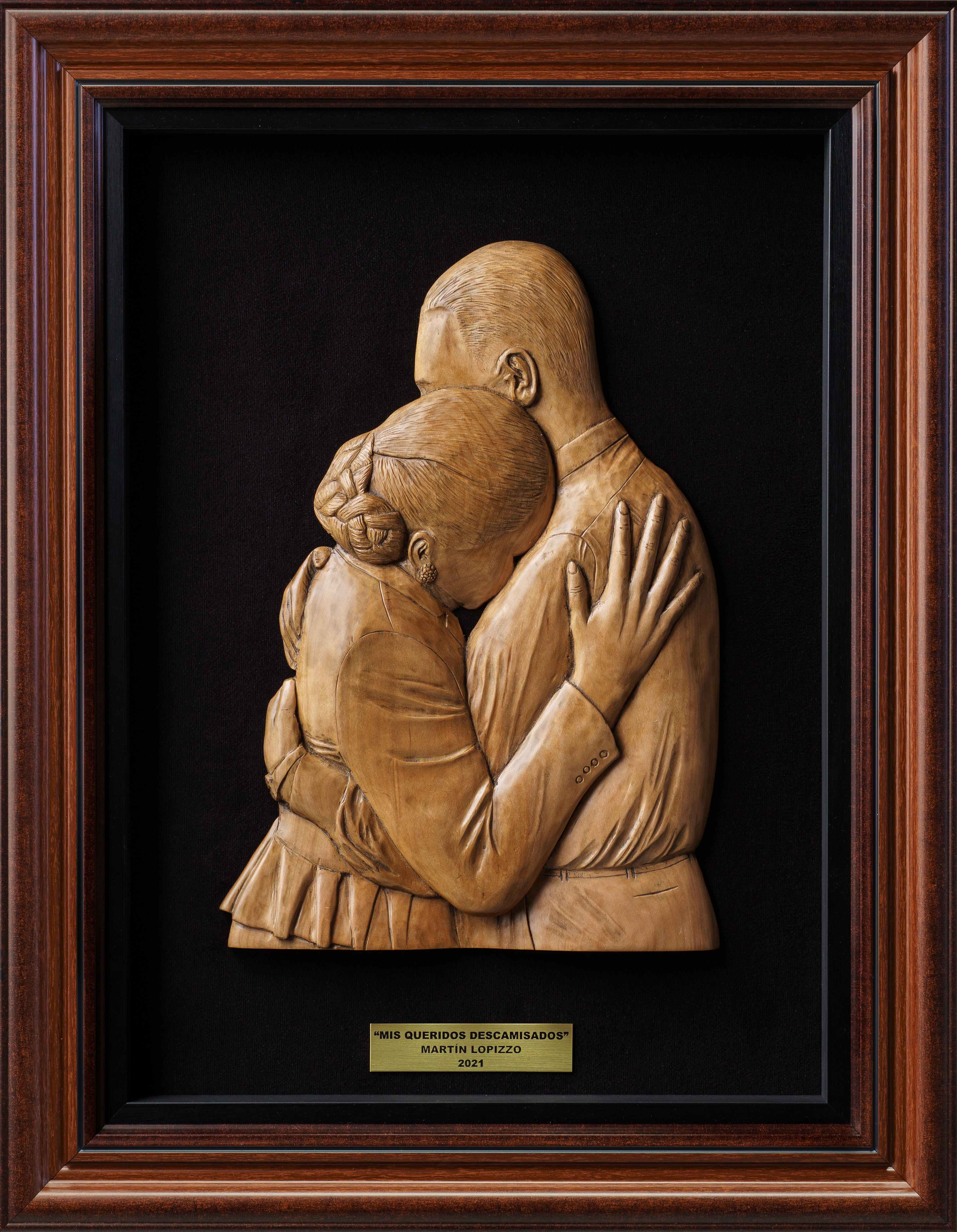 Mural escultórico 'Mis Queridos Descamisados' - Homenaje a Evita, 60x47cm